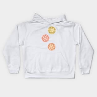 Melon Pan Bread Japanese Snack Illustration - Without Background Kids Hoodie